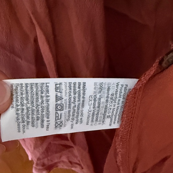 Madewell Burnt Orange Button-Down Shirt Blouse - Picture 3 of 5